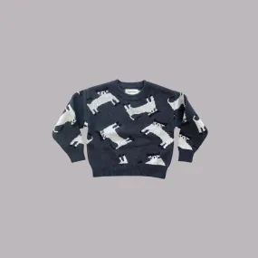 Origami Doll Cat Kids' Jumper