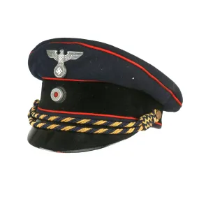 Original German Pre WWII Early Deutsche Reichsbahn Railway Official’s Schirmmütze Visor Cap - Service Used
