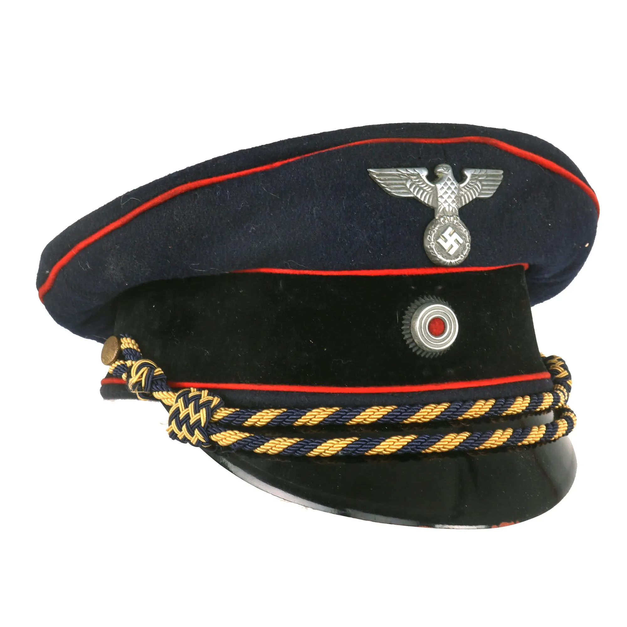 Original German Pre WWII Early Deutsche Reichsbahn Railway Official’s Schirmmütze Visor Cap - Service Used