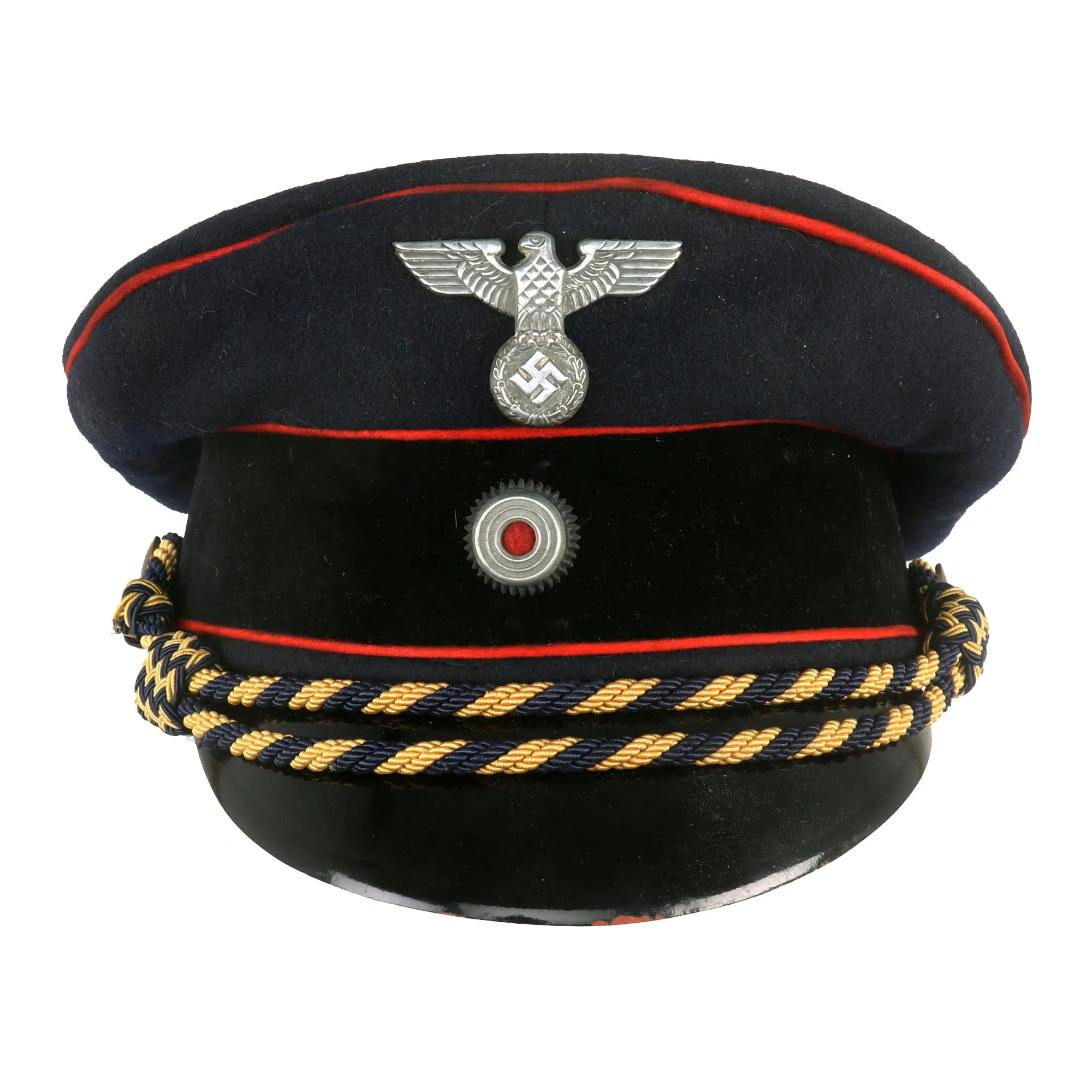 Original German Pre WWII Early Deutsche Reichsbahn Railway Official’s Schirmmütze Visor Cap - Service Used