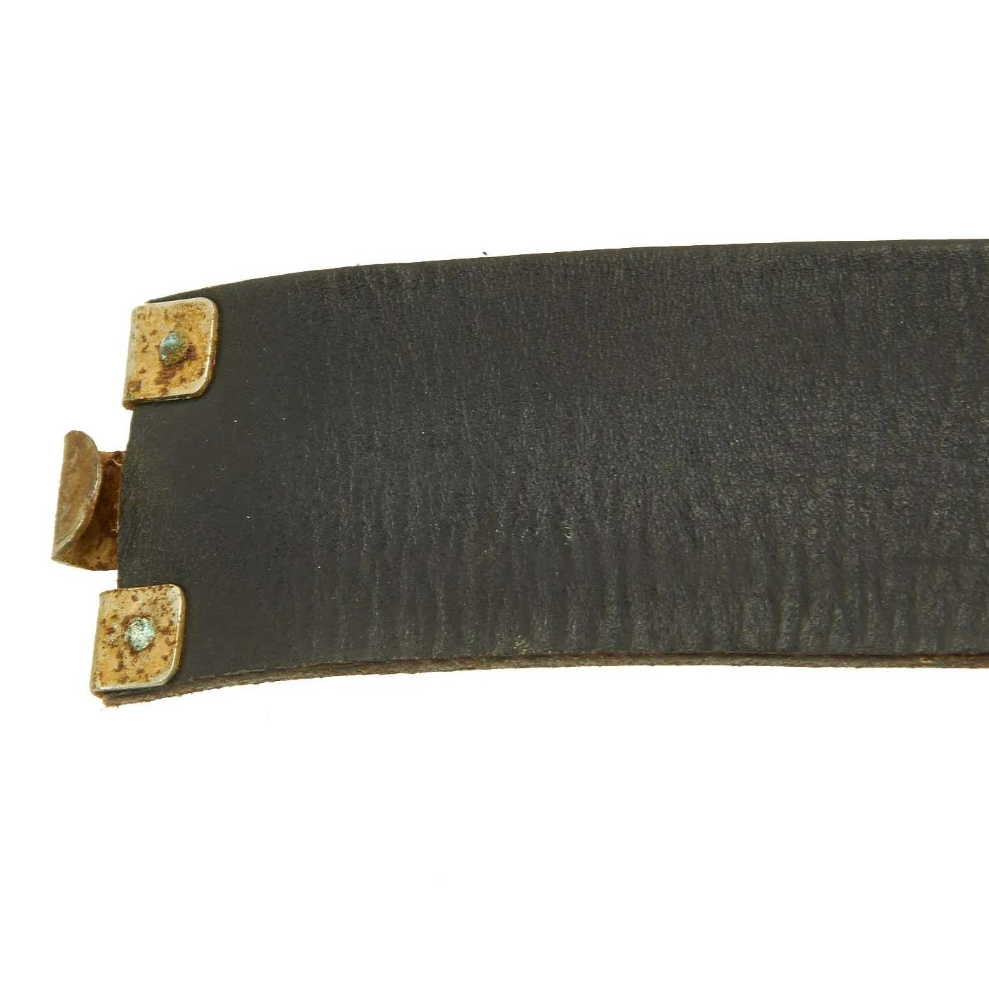 Original German WWII DRB Bahnschutzpolizei Railway Police Belt with Pebbled Steel Buckle