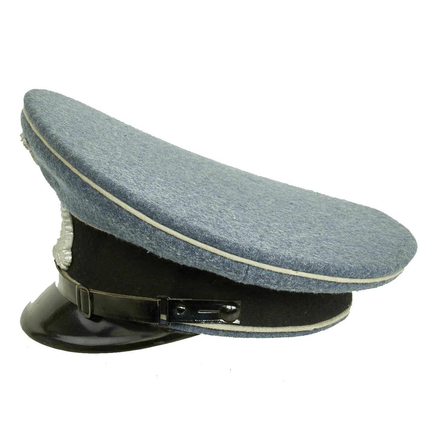 Original German WWII DRB Bahnschutzpolizei Railway Police Visor Cap by Clemens Wagner - 58cm