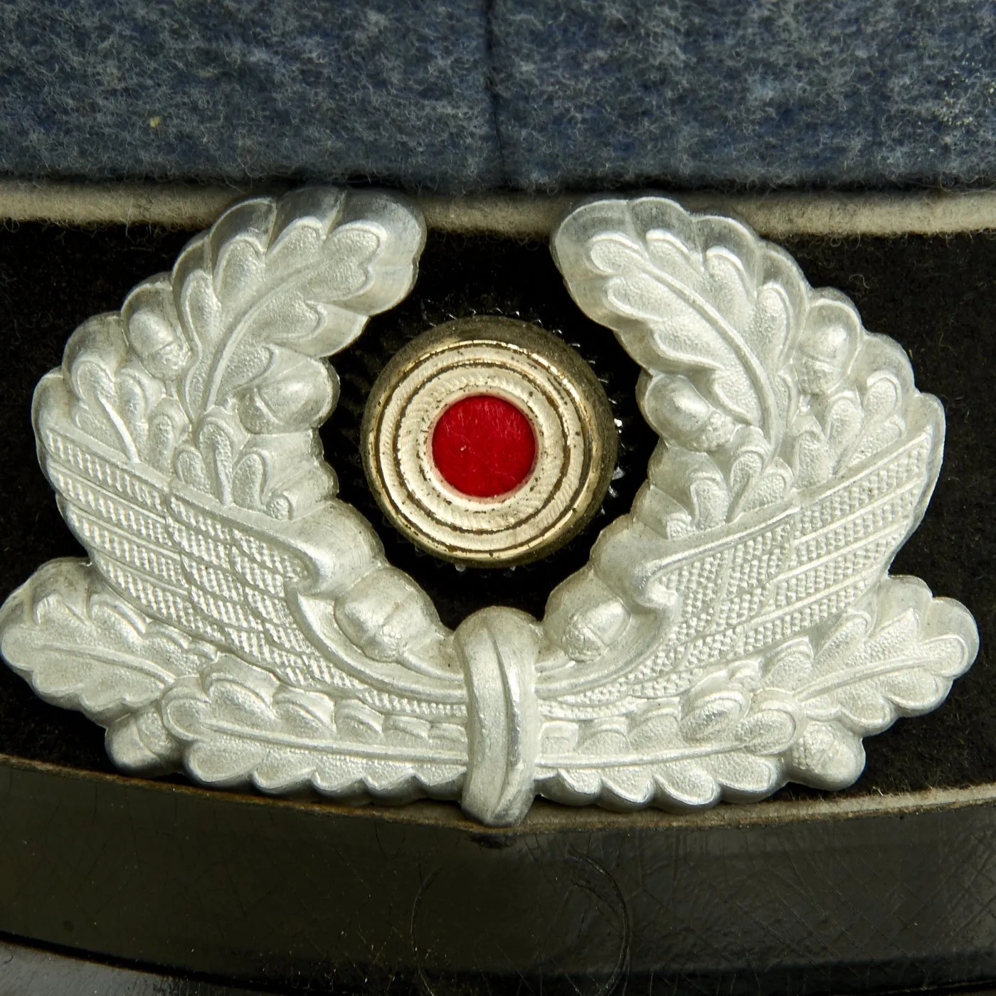 Original German WWII DRB Bahnschutzpolizei Railway Police Visor Cap by Clemens Wagner - 58cm