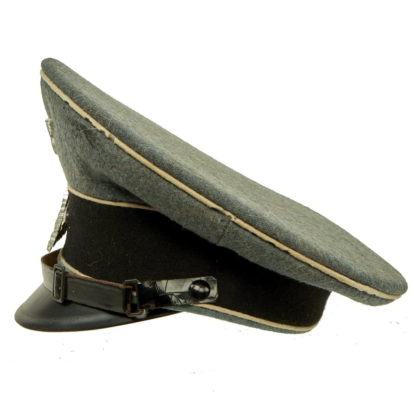 Original German WWII DRB Bahnschutzpolizei Railway Police Visor Cap by Peter Küpper - 55cm