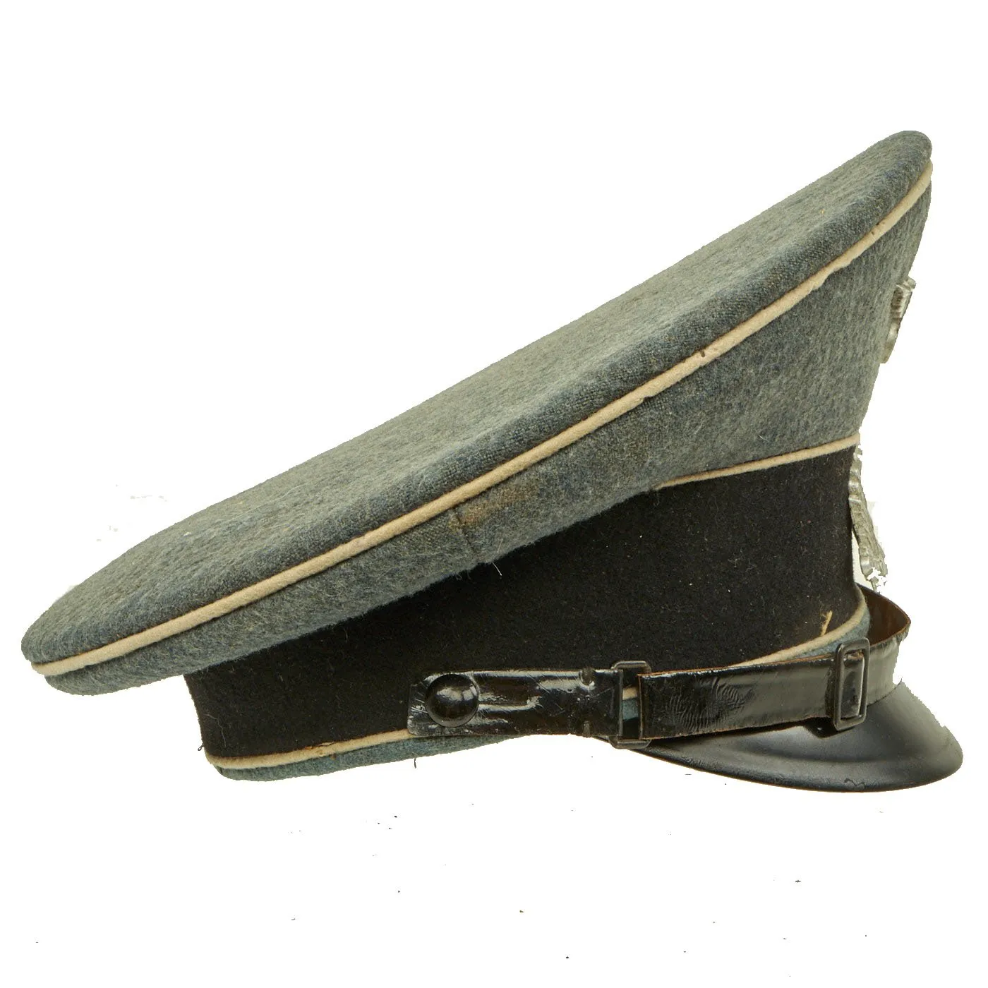 Original German WWII DRB Bahnschutzpolizei Railway Police Visor Cap by Peter Küpper - 55cm