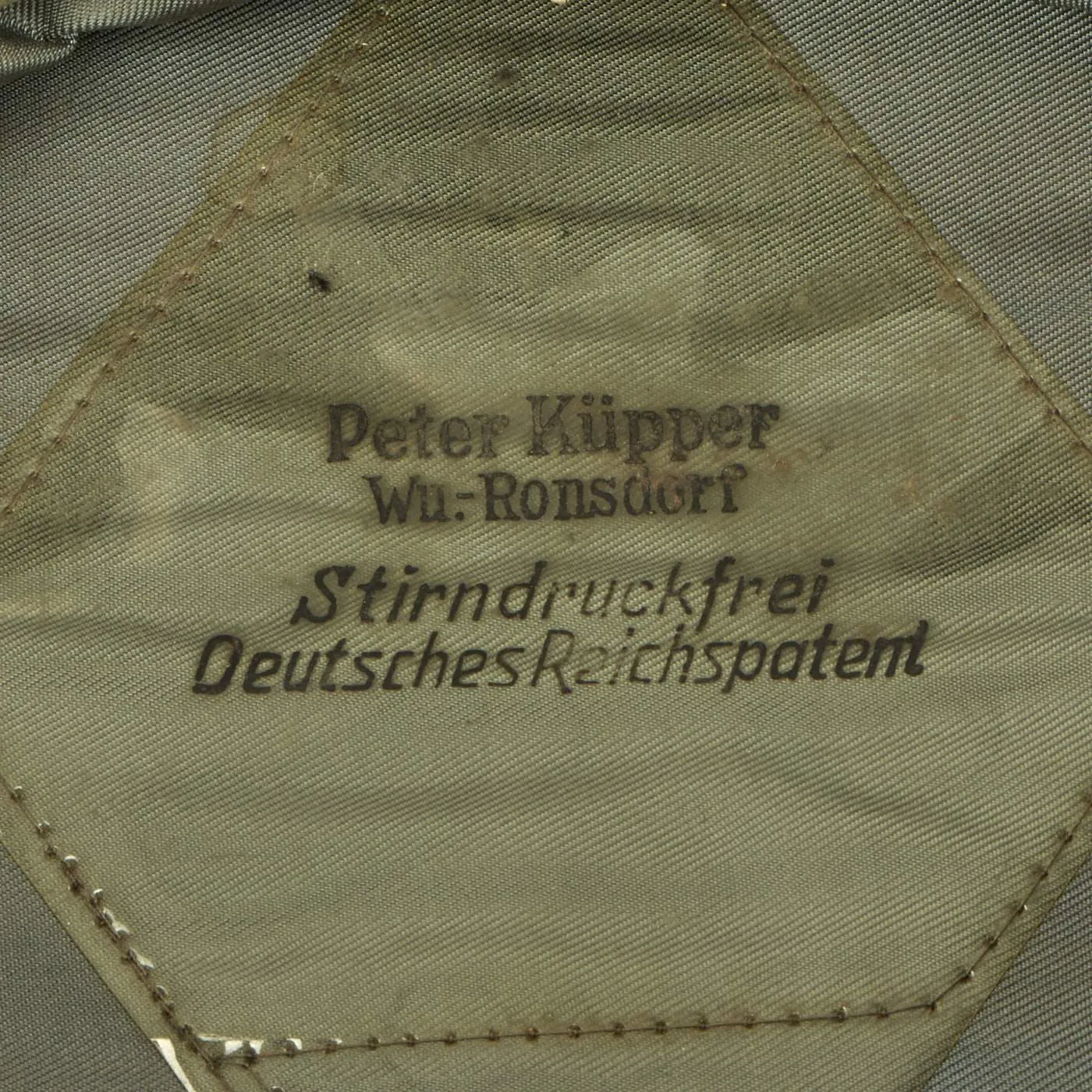 Original German WWII DRB Bahnschutzpolizei Railway Police Visor Cap by Peter Küpper - 55cm