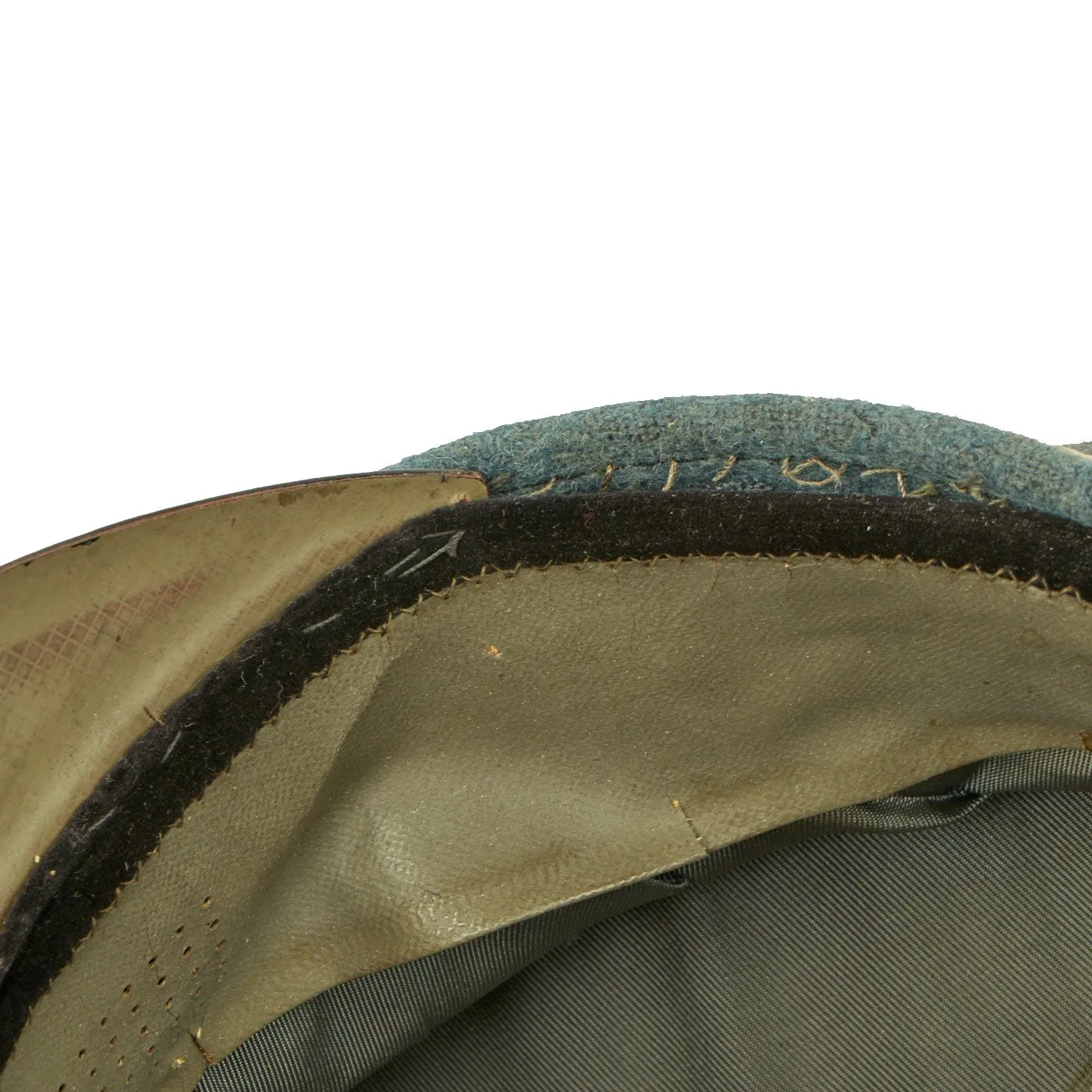 Original German WWII DRB Bahnschutzpolizei Railway Police Visor Cap by Peter Küpper - 55cm