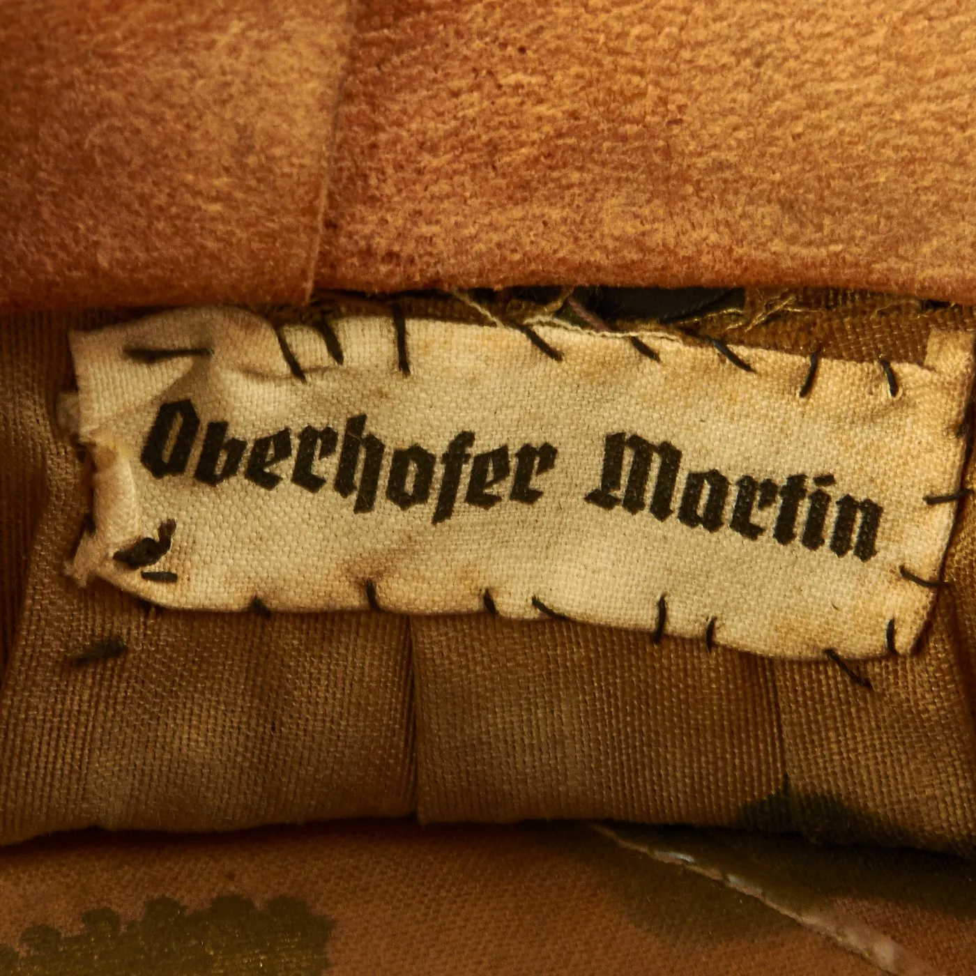 Original German WWII Named DRB Bahnschutzpolizei Railway Police 56cm Visor Cap by Clemens Wagner