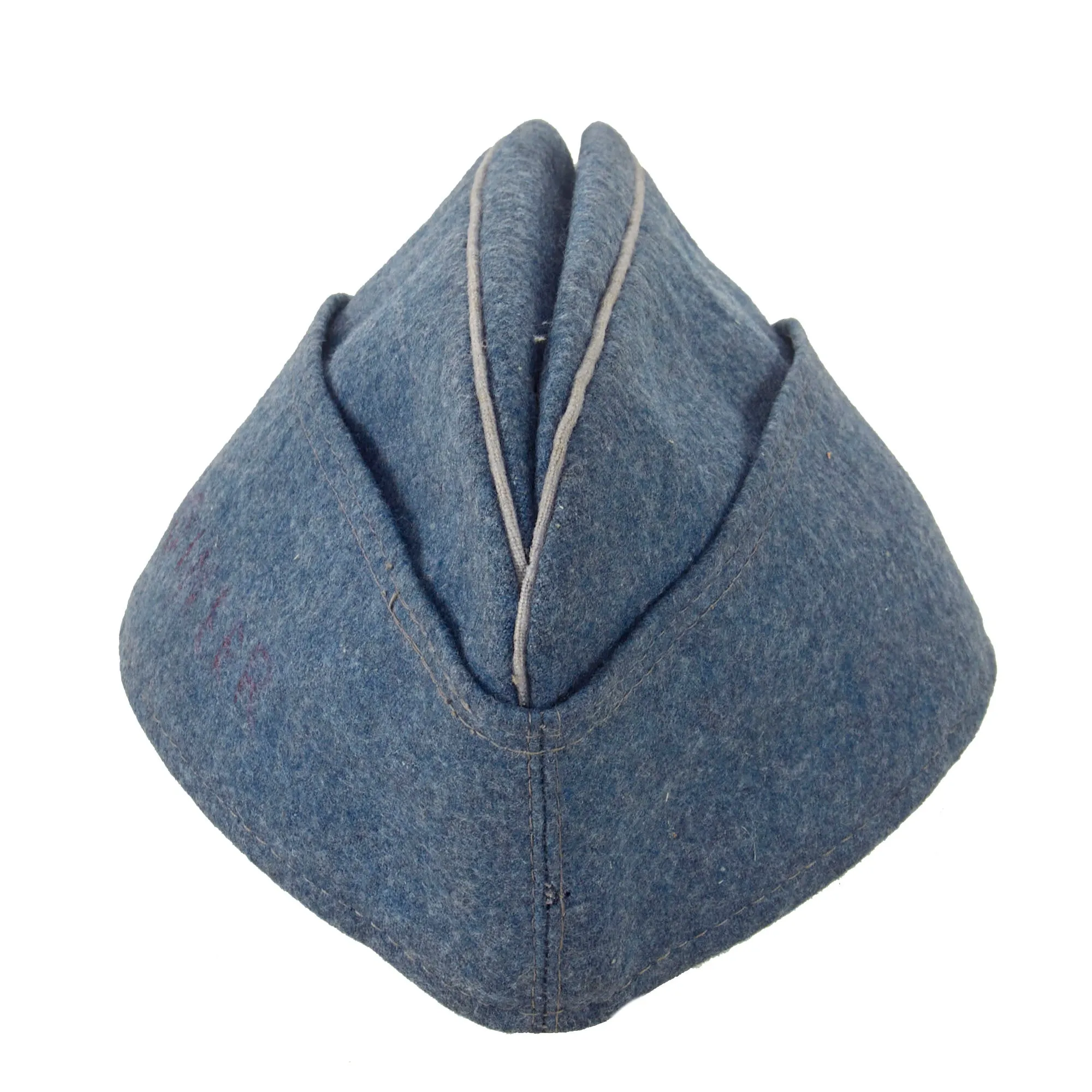Original Rare German WWII USGI Bring Back DRB Bahnschutzpolizei Railway Police Overseas Cap by Peter Küpper - 56cm
