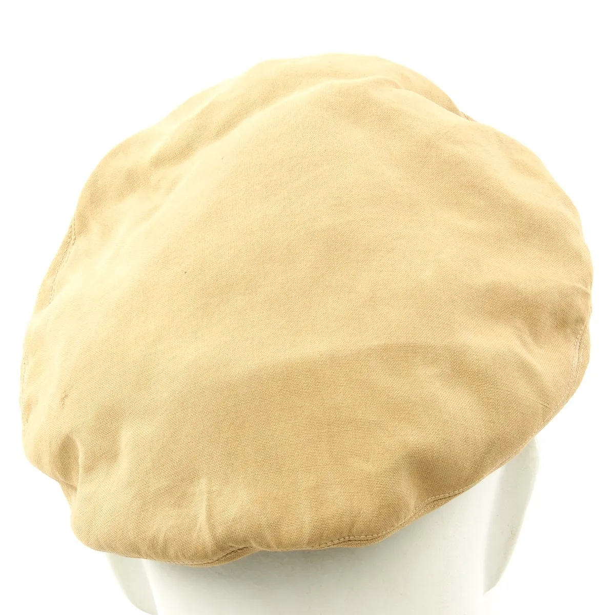 Original U.S. WWII USAAF Named Officer Khaki Crush Peaked Visor Cap by Bell - Leonard A. Wilkes