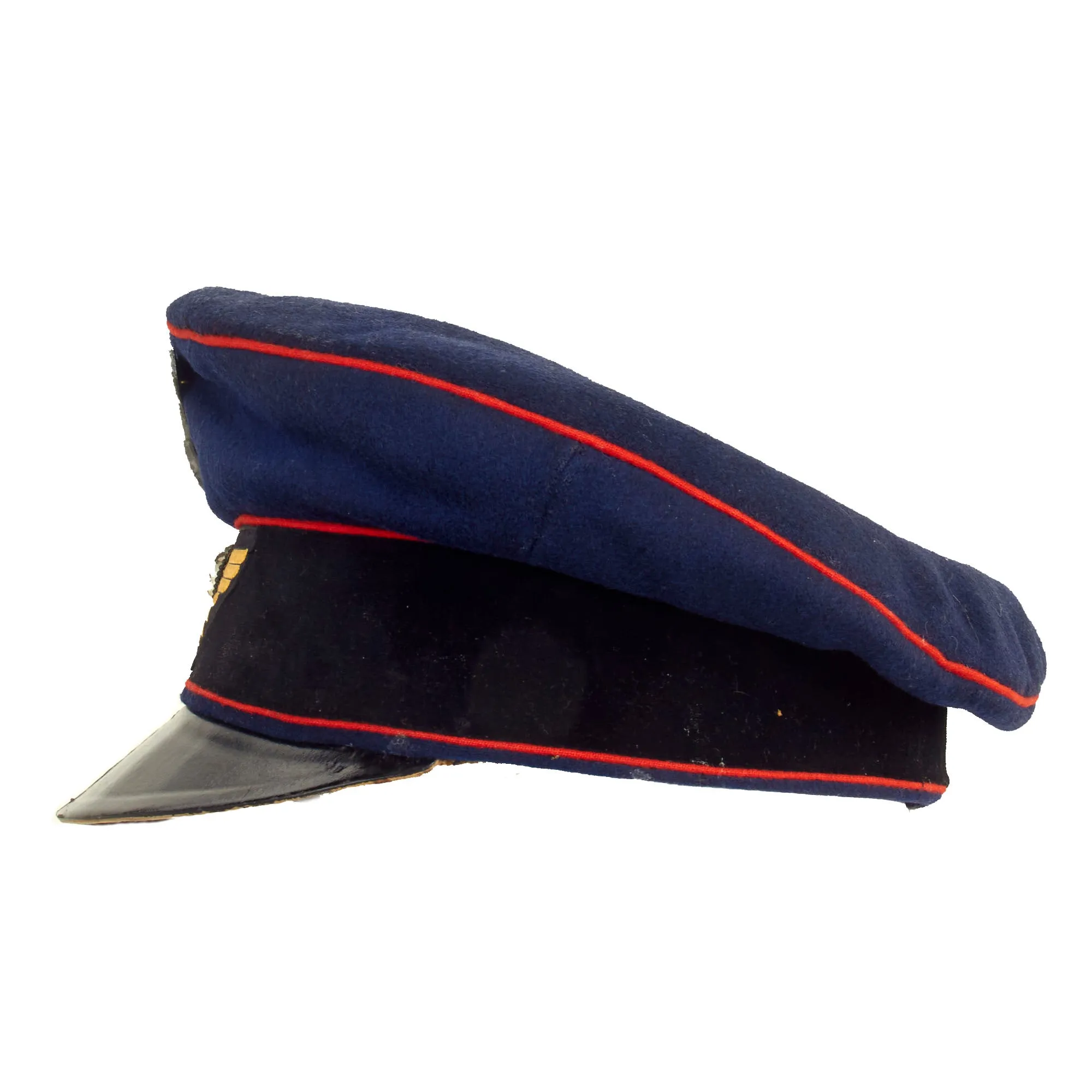 Original WWII German Deutsche Reichsbahn Railway Official’s Schirmmütze Visor Cap by Fr. Fssler - Size 57