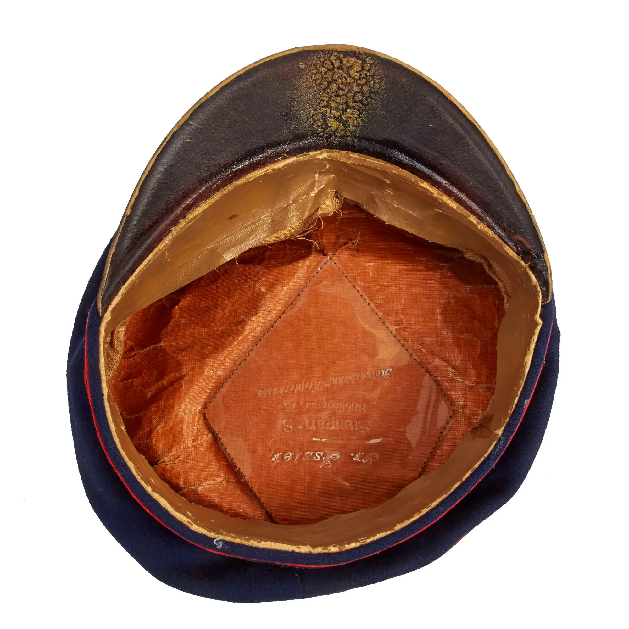 Original WWII German Deutsche Reichsbahn Railway Official’s Schirmmütze Visor Cap by Fr. Fssler - Size 57