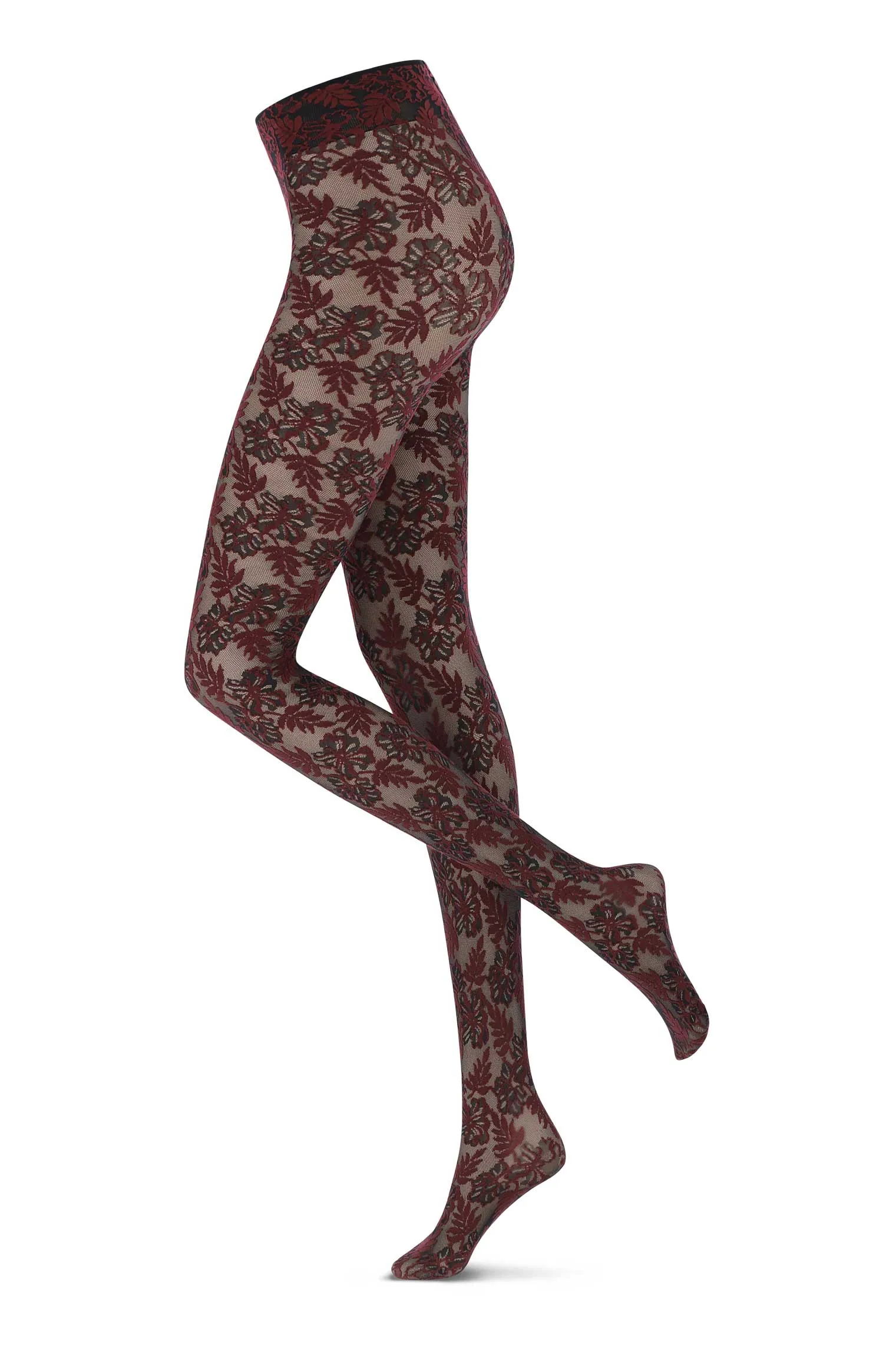 Oroblu Floral Lace Semi Sheer Tights