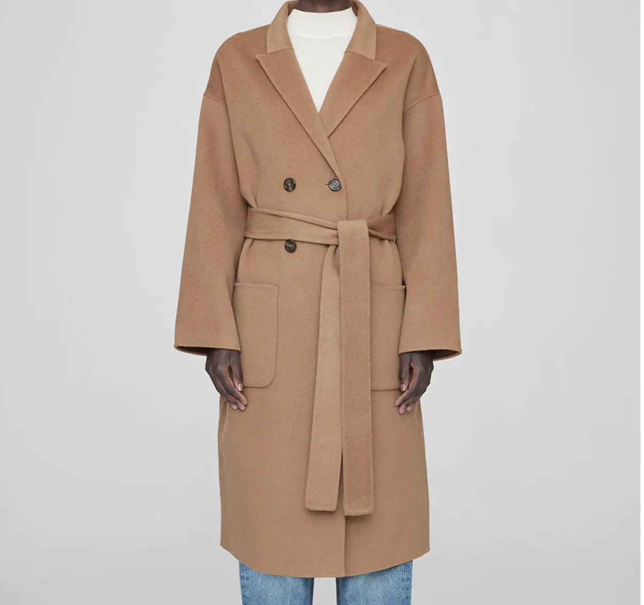 Oversized Cashmere Blend Coat - XS
