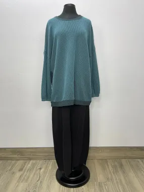 Oversized Seafoam Waffle Top