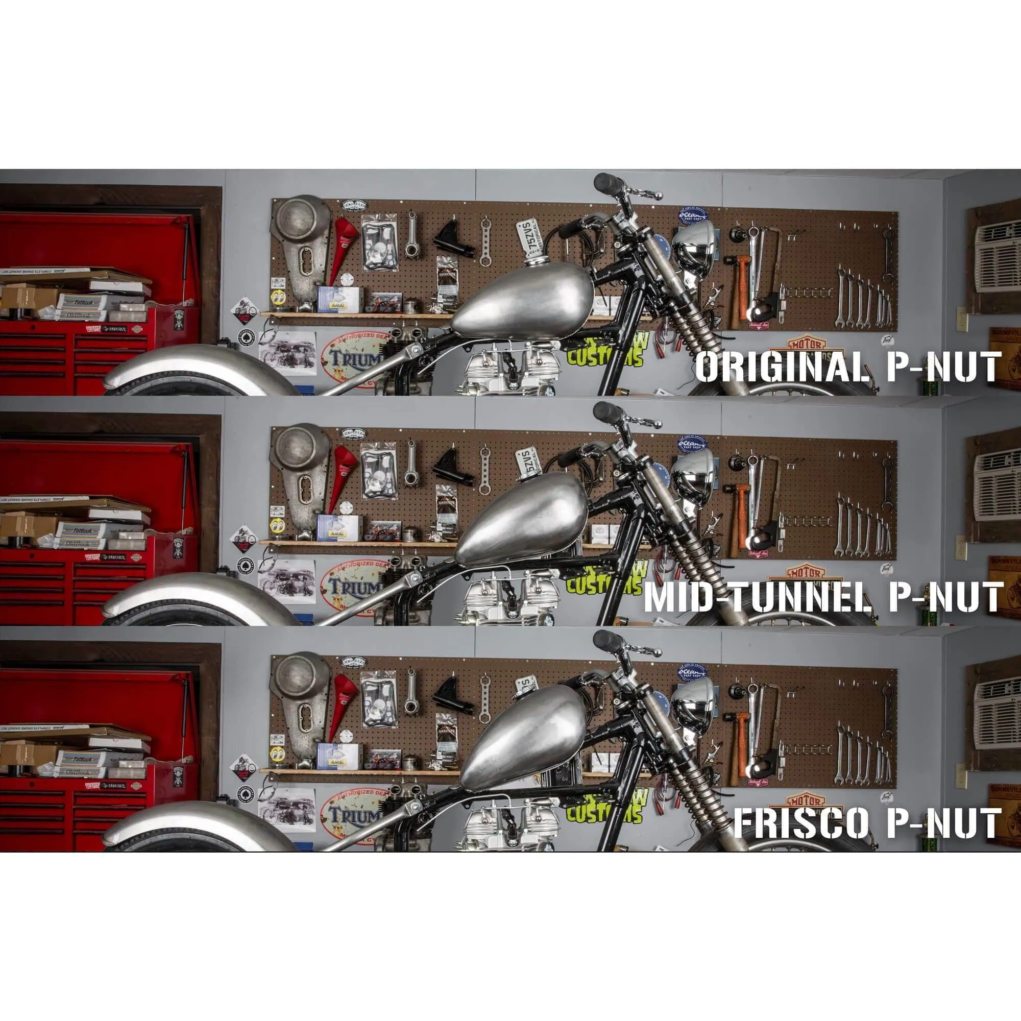 P-Nut Frisco Shallow Tunnel Gas Tank 2 gallon