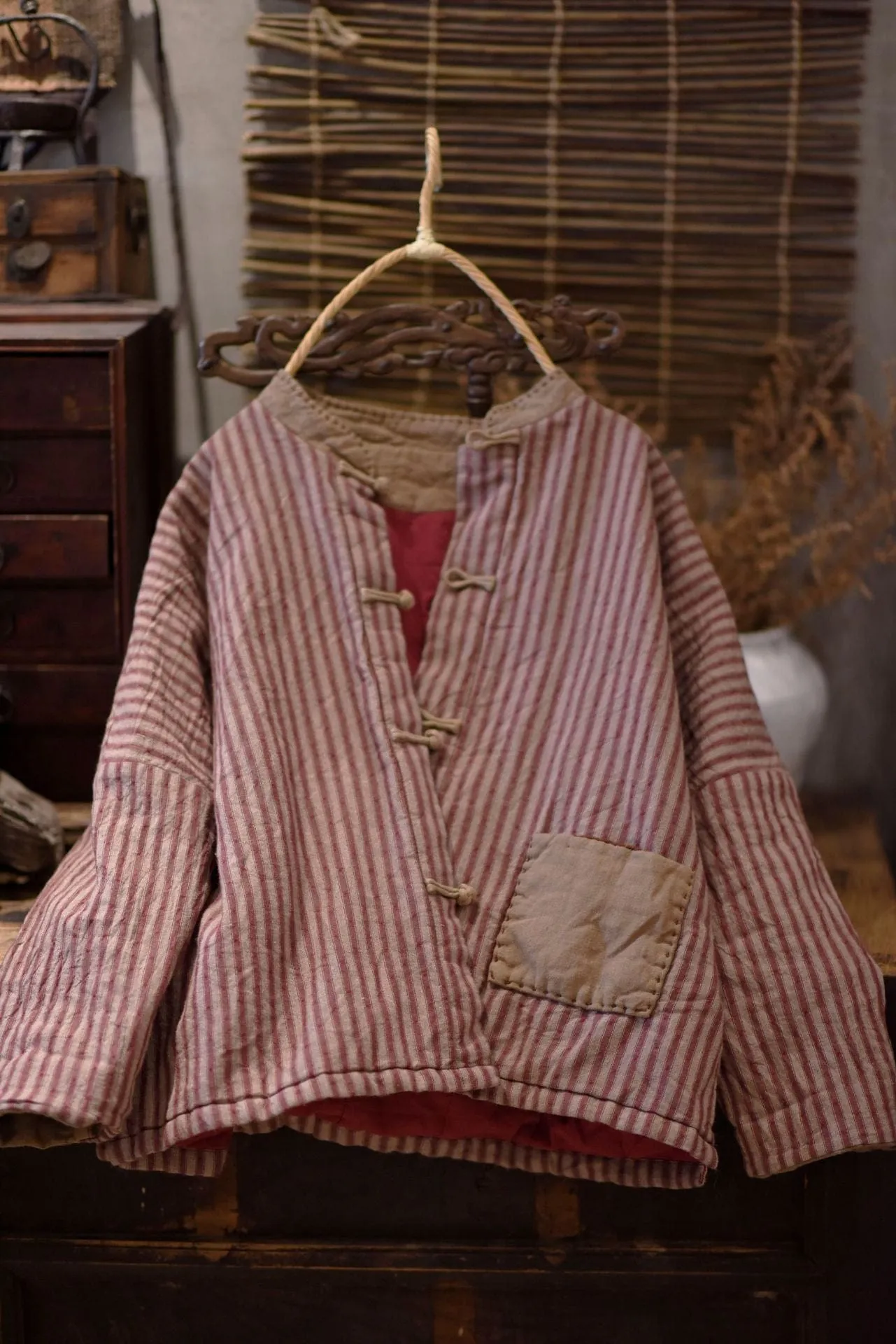 Padded Vintage Patchwork Coat