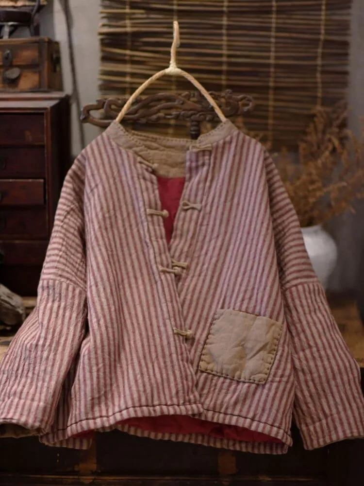 Padded Vintage Patchwork Coat