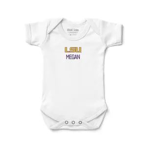 Personalized LSU Tigers Bodysuit