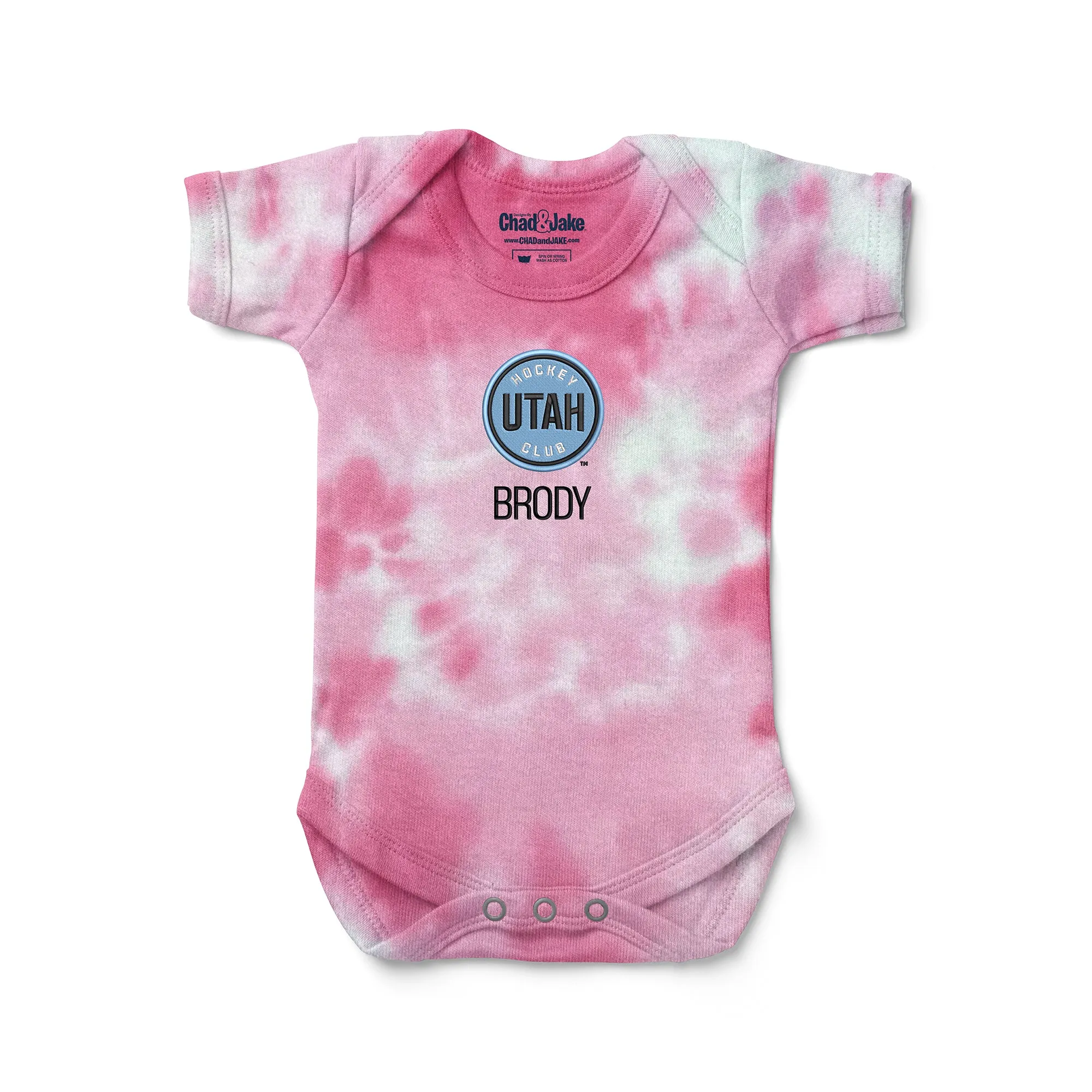 Personalized Utah Hockey Club Tie Dye Bodysuit