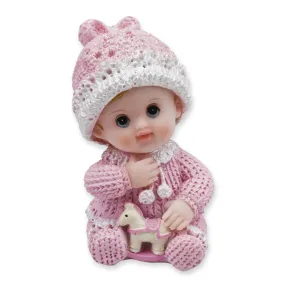 Pink Baby Girl Cake Topper