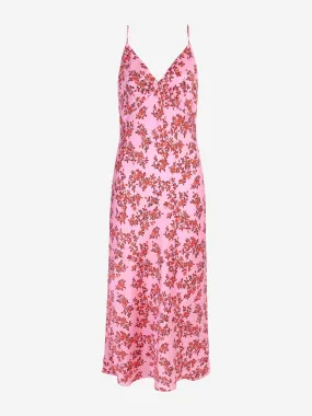Pink red roses Trinny slip nightdress