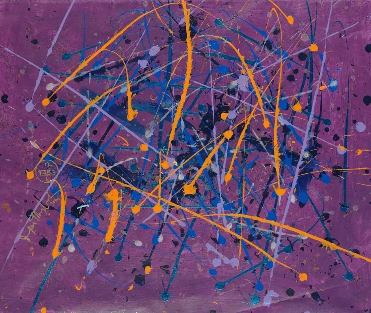 Plum Universe #2 - Original Painting