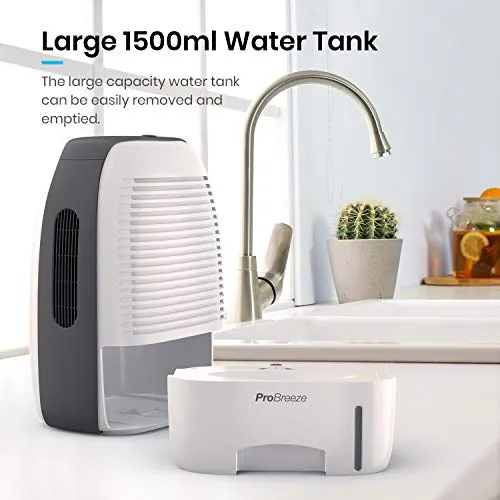 Pro Breeze® 1500ml Premium Dehumidifier for Damp