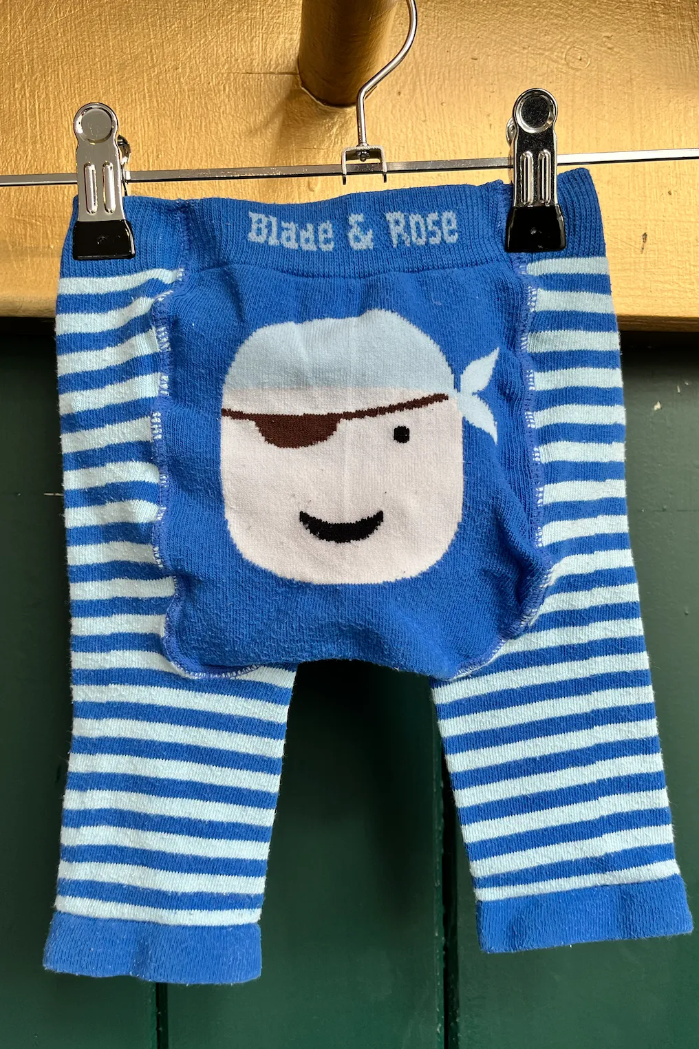Re-Wear Blade & Rose Blue Striped Tights