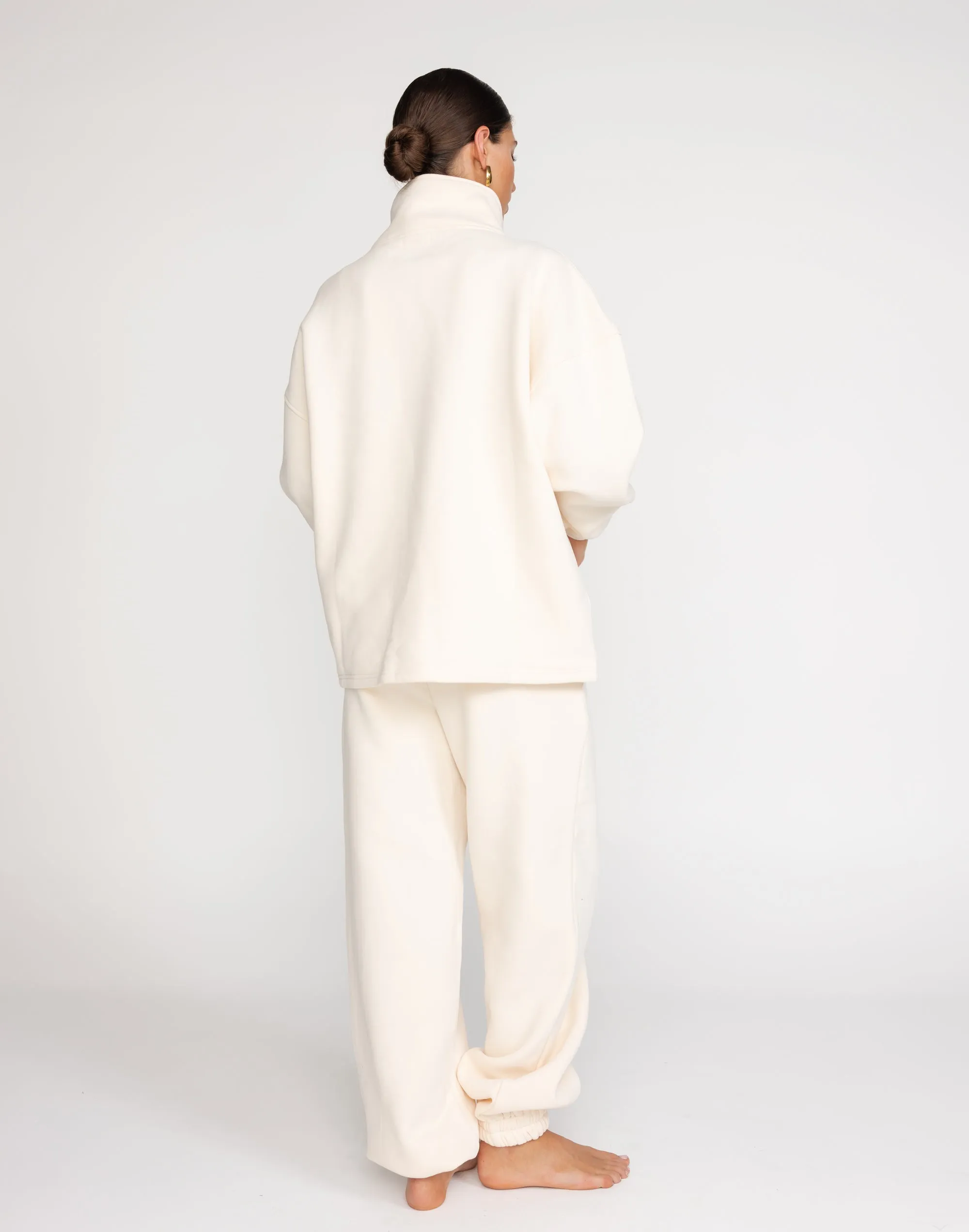 Remy Quarter Zip Jumper (Milk)