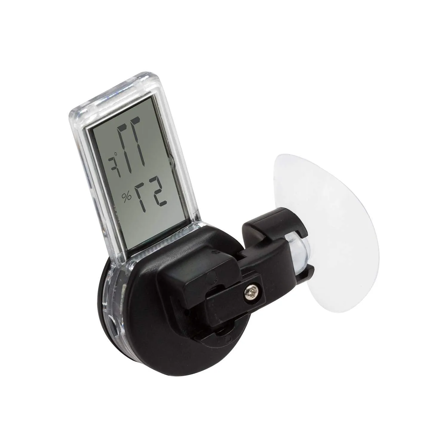 REPTI ZOO Reptile Terrarium Thermometer Hygrometer Digital Display 2PCS Pet Rearing Box Reptiles Tank Thermometer Hygrometer with Suction Cup