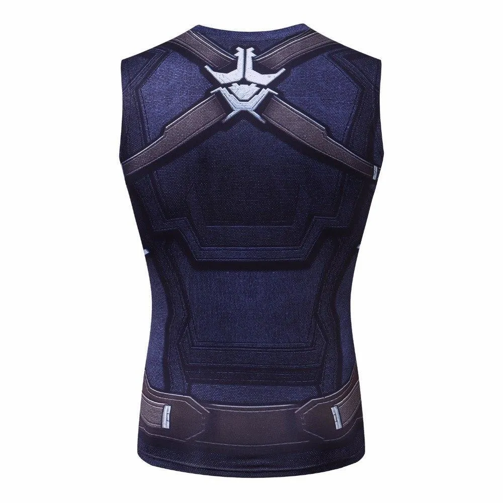 Retro CAPTAIN AMERICA Compression Tank Top