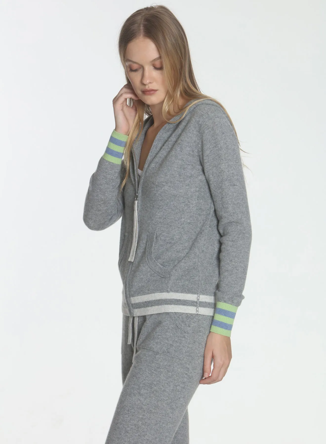 Retro Peace Hoodie - Grey