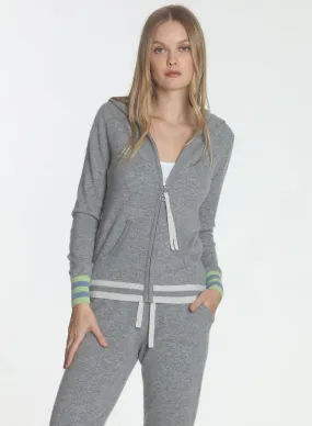 Retro Peace Hoodie - Grey
