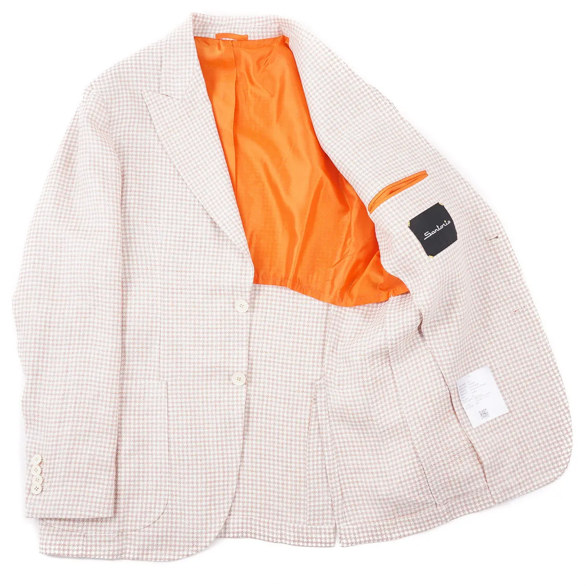 Sartorio Houndstooth Linen-Wool Sport Coat