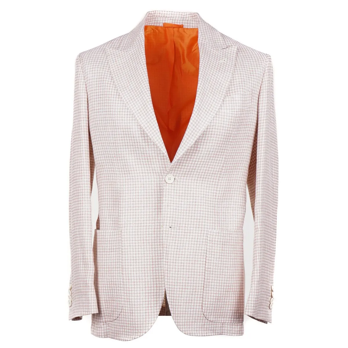 Sartorio Houndstooth Linen-Wool Sport Coat