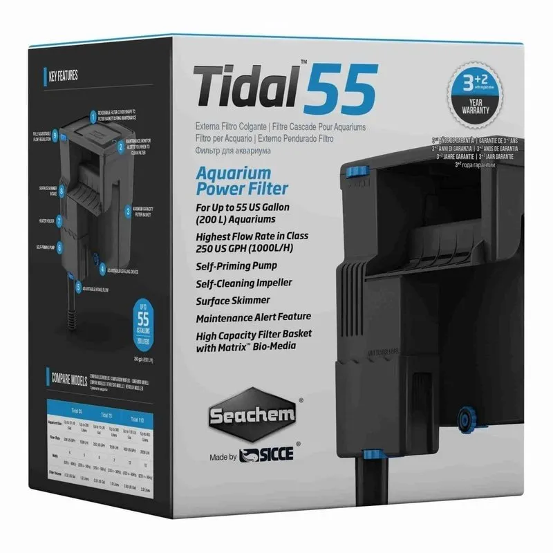 Seachem Tidal 55 Power Filter (up to 200L, 1000L/h)