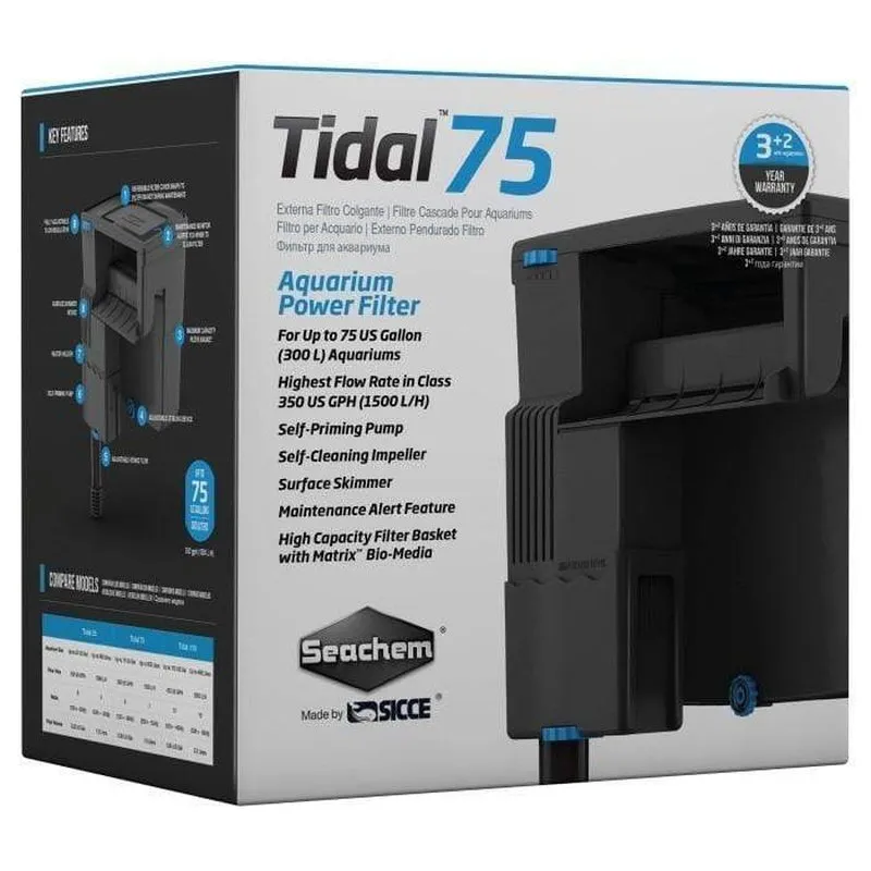 Seachem Tidal 75 Power Filter (up to 300L, 1500L/h)