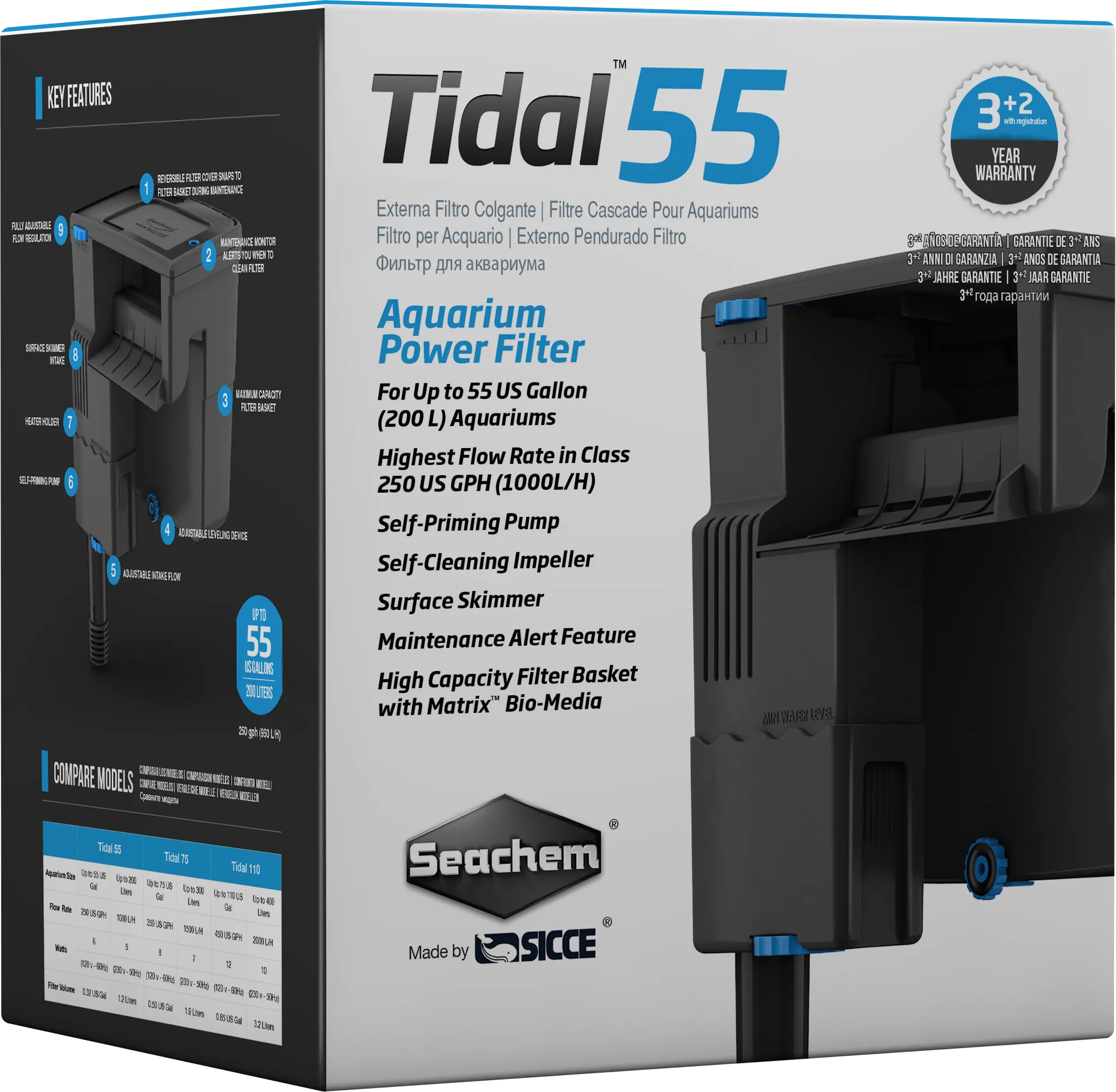 Seachem Tidal Filters with Skimmer