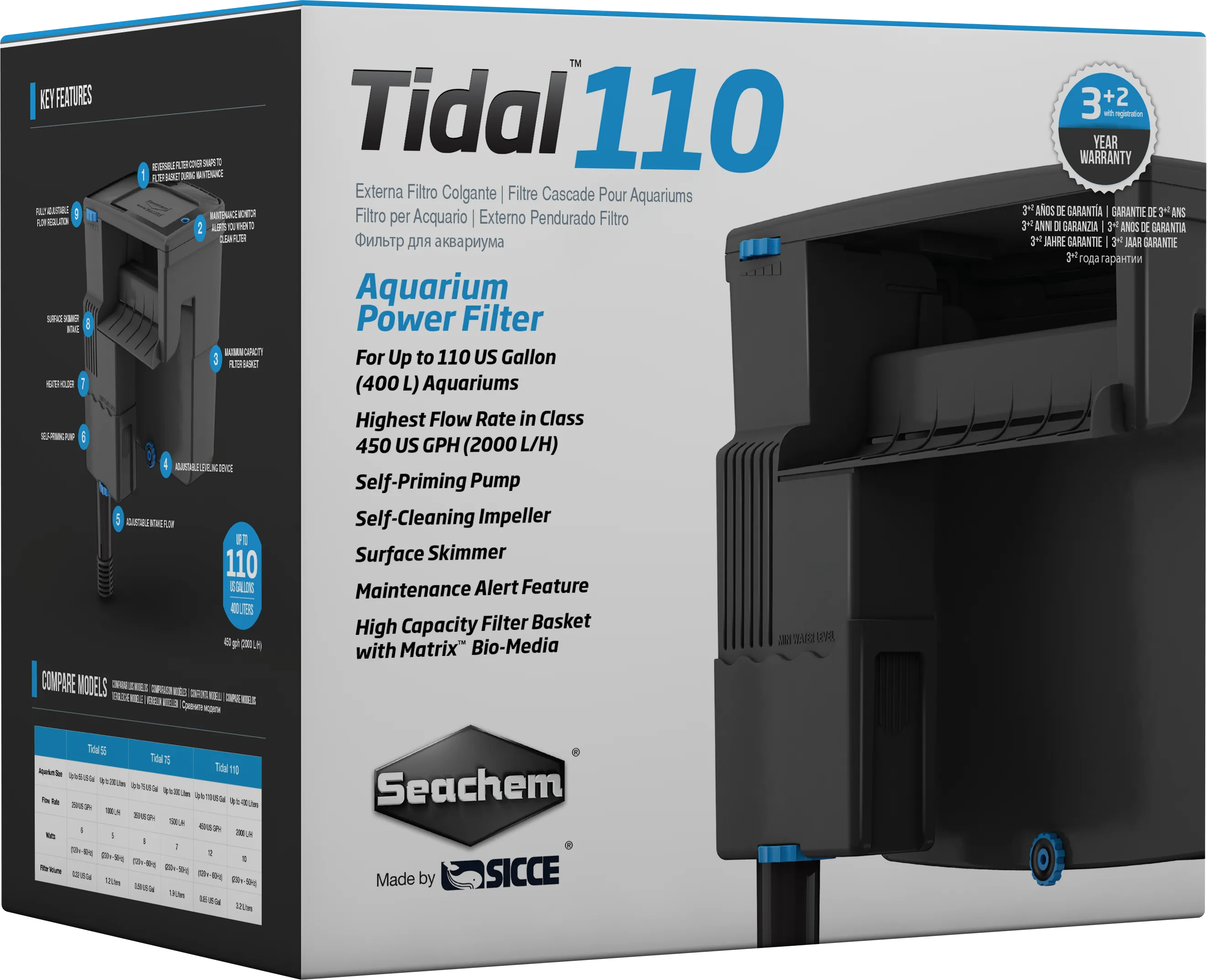 Seachem Tidal Filters with Skimmer