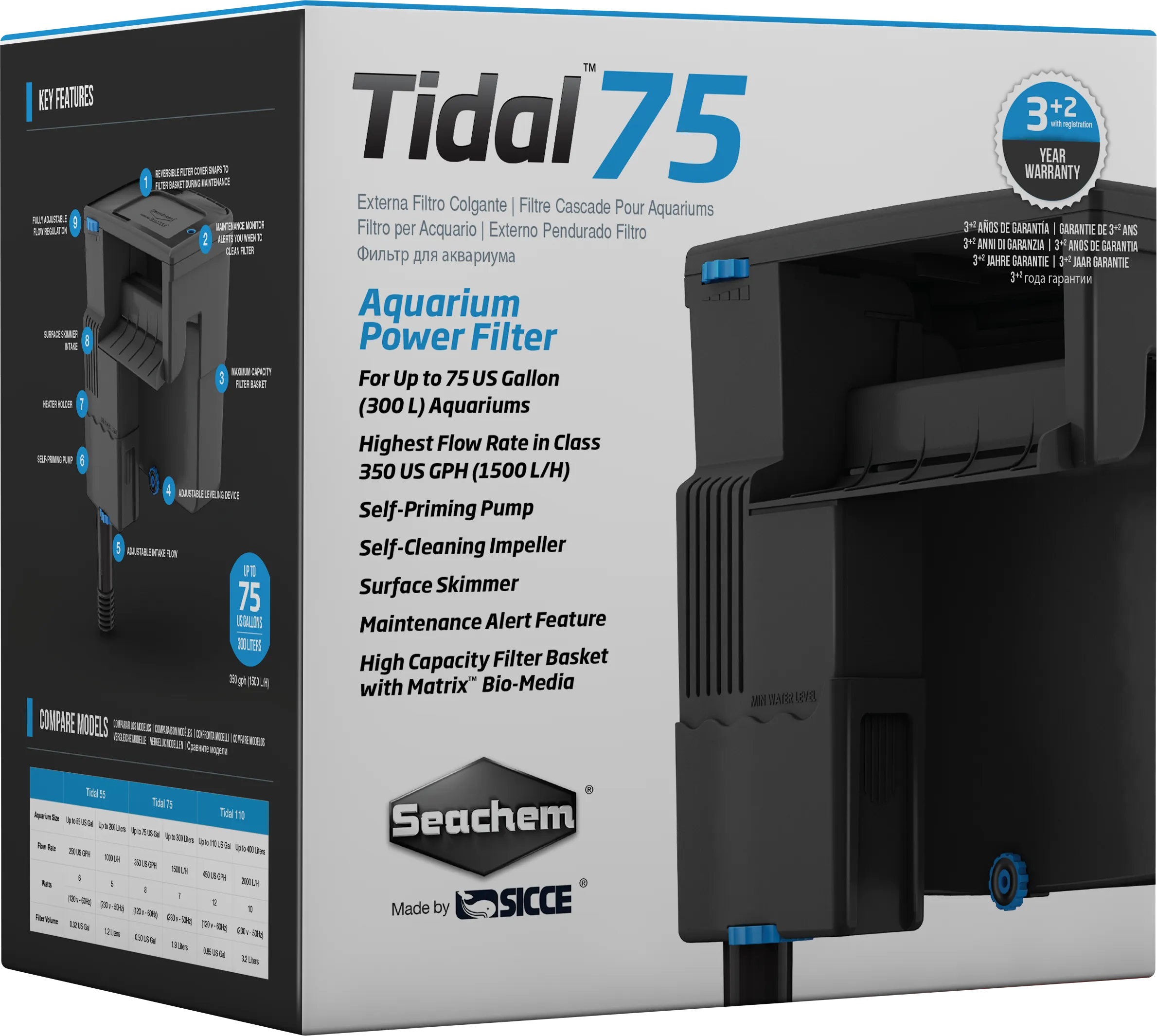 Seachem Tidal Filters with Skimmer