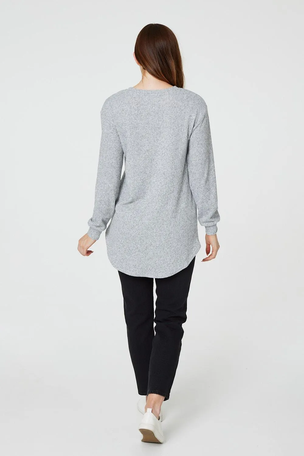 Sequin Star Print Pullover