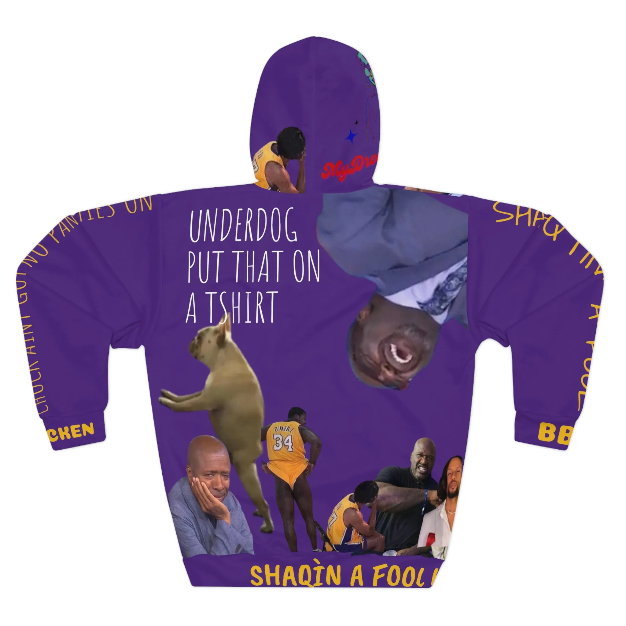 Shaqtin' A Fool Bbq Chicken AOP Unisex Pullover Hoodie