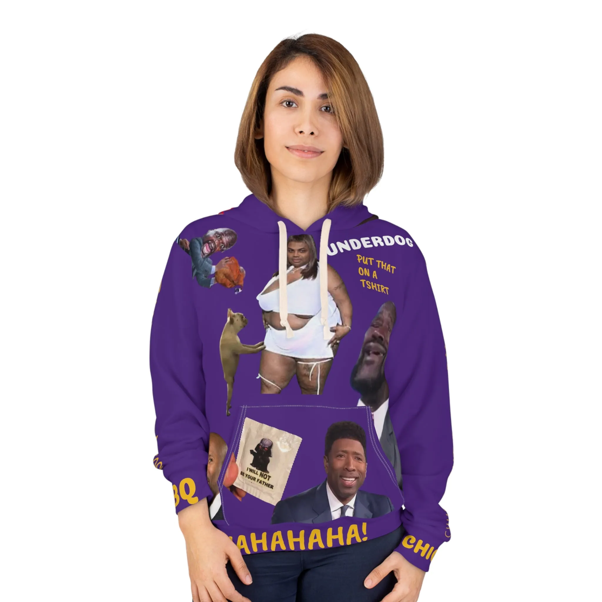 Shaqtin' A Fool Bbq Chicken AOP Unisex Pullover Hoodie