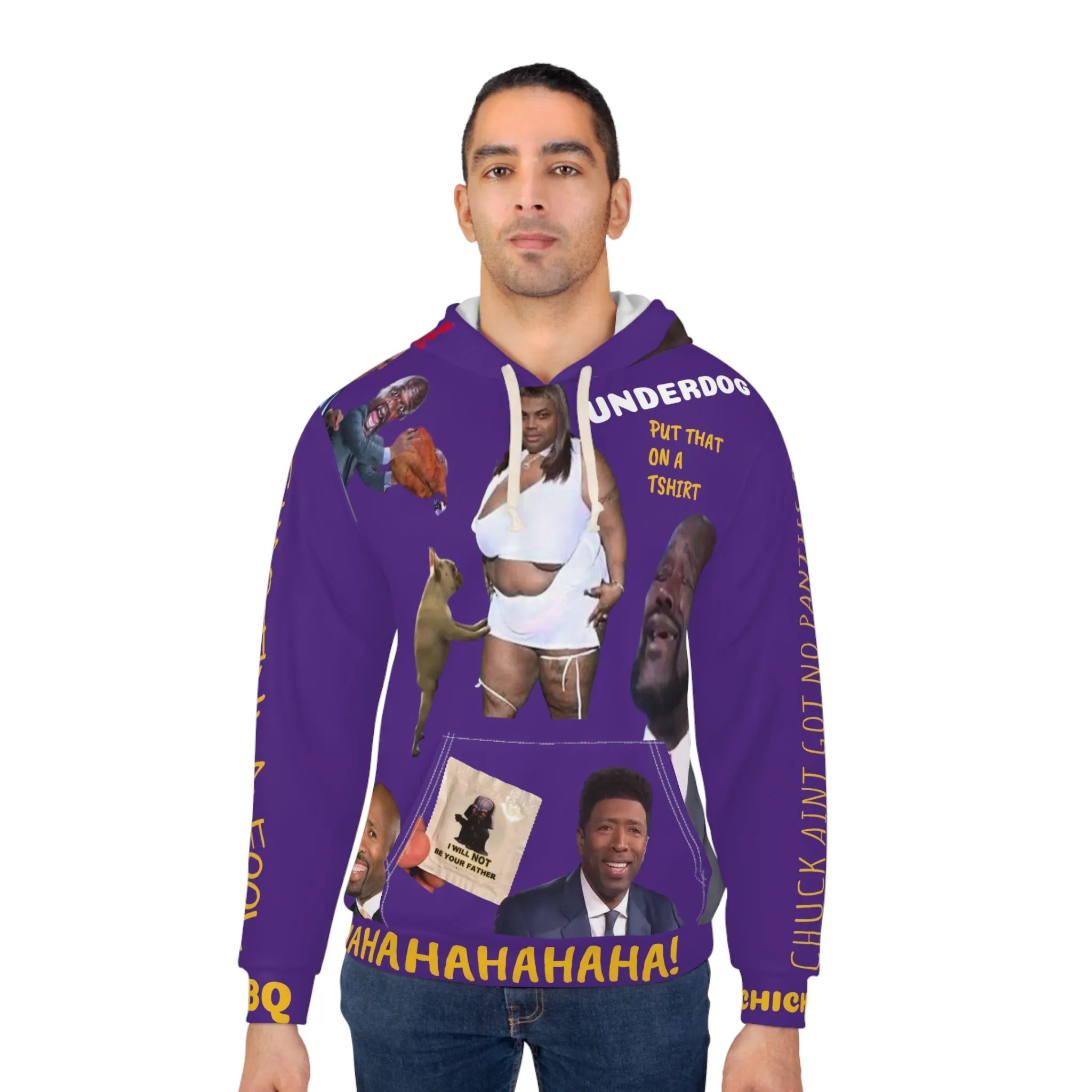 Shaqtin' A Fool Bbq Chicken AOP Unisex Pullover Hoodie