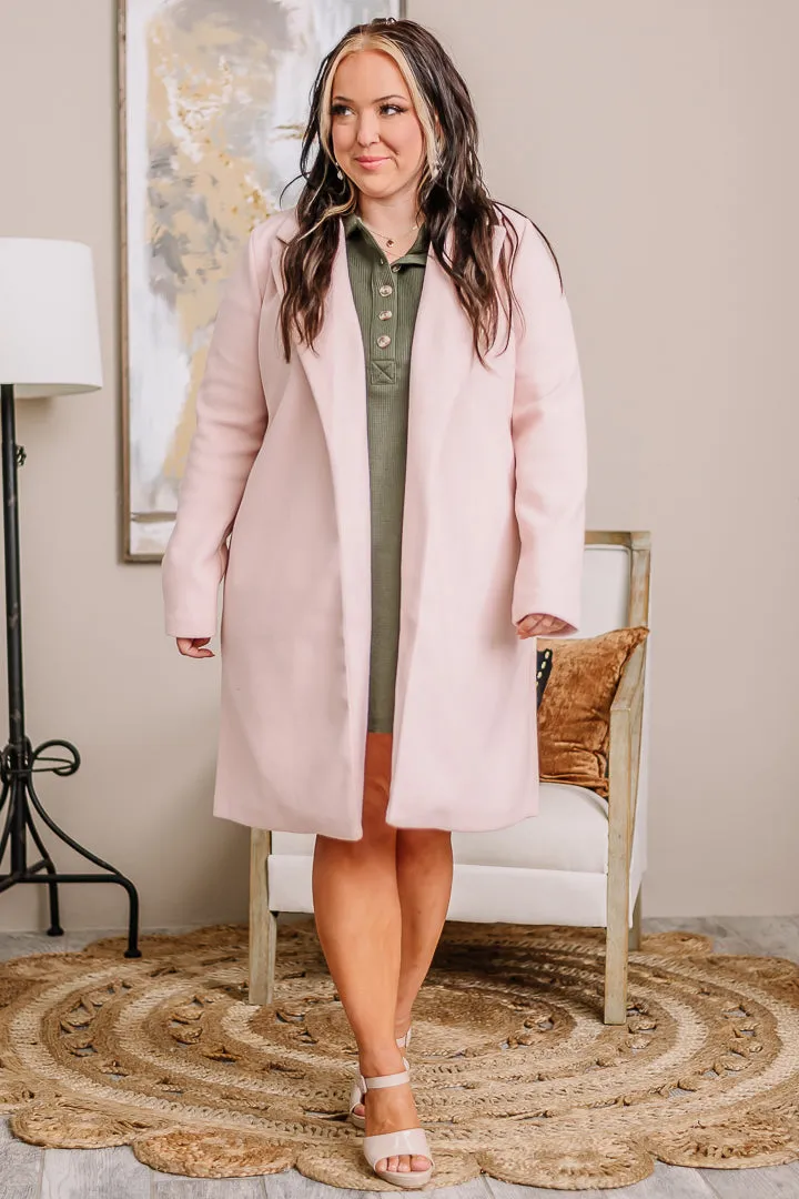 She's That Girl Long Coat | Pink