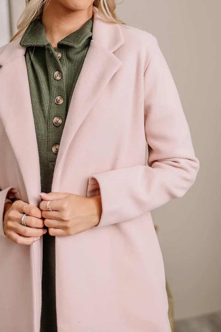 She's That Girl Long Coat | Pink