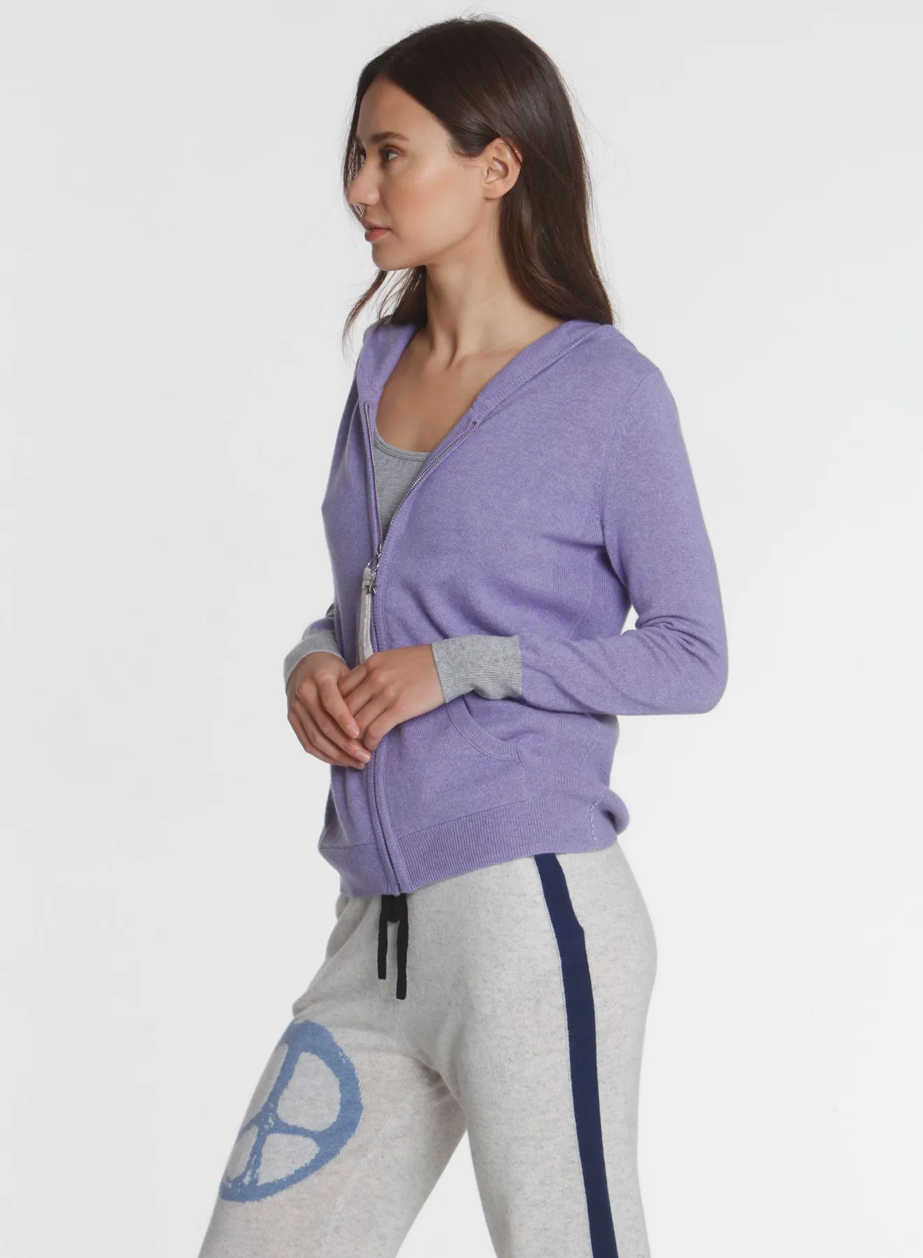 Silver Star Hoodie - Lilac