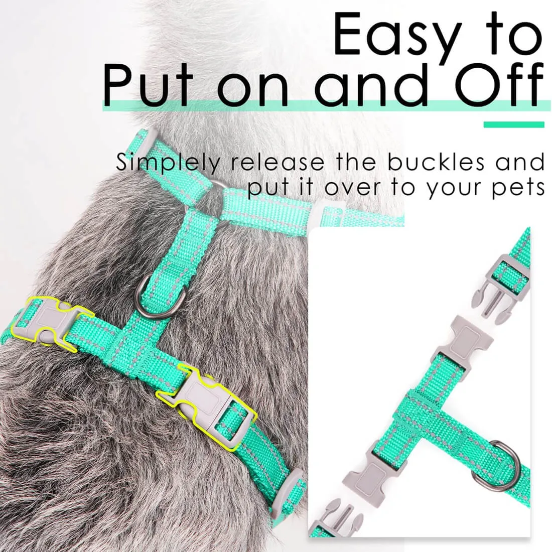 Small Dog Harness - Air Mesh Vest - for Small & Medium Dogs and Cats | ThinkPet