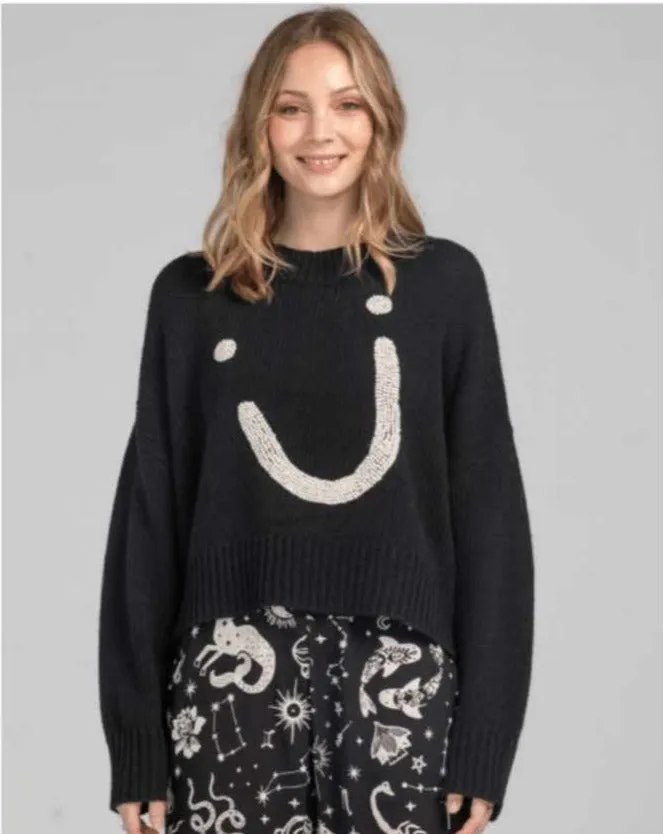 Smile Jumper - Black/White